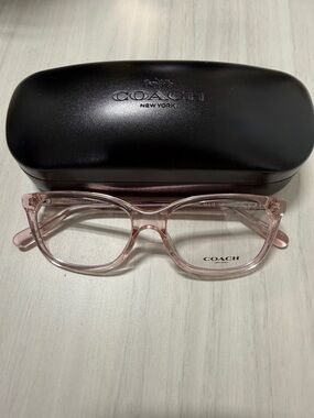 Coach HC6139 Clear Pink Women's Acetate Eyeglasses